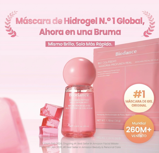 Biodance spray facial de péptidos de colágeno e hidrogel pulverizable