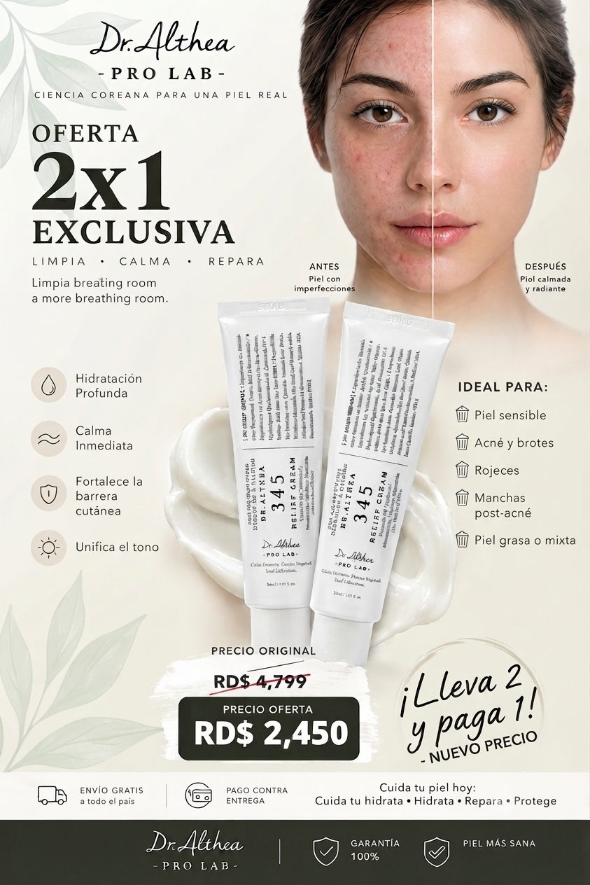 Edición Especial 2x1: Dr. Althea 345 Relief Cream (Triple Tratamiento)