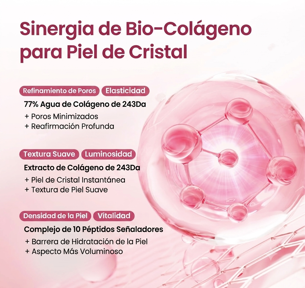 Biodance spray facial de péptidos de colágeno e hidrogel pulverizable