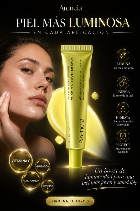 Arencia Suero de Impulso de Vitamina C con Glutatión, Niacinamida y Vitamina E