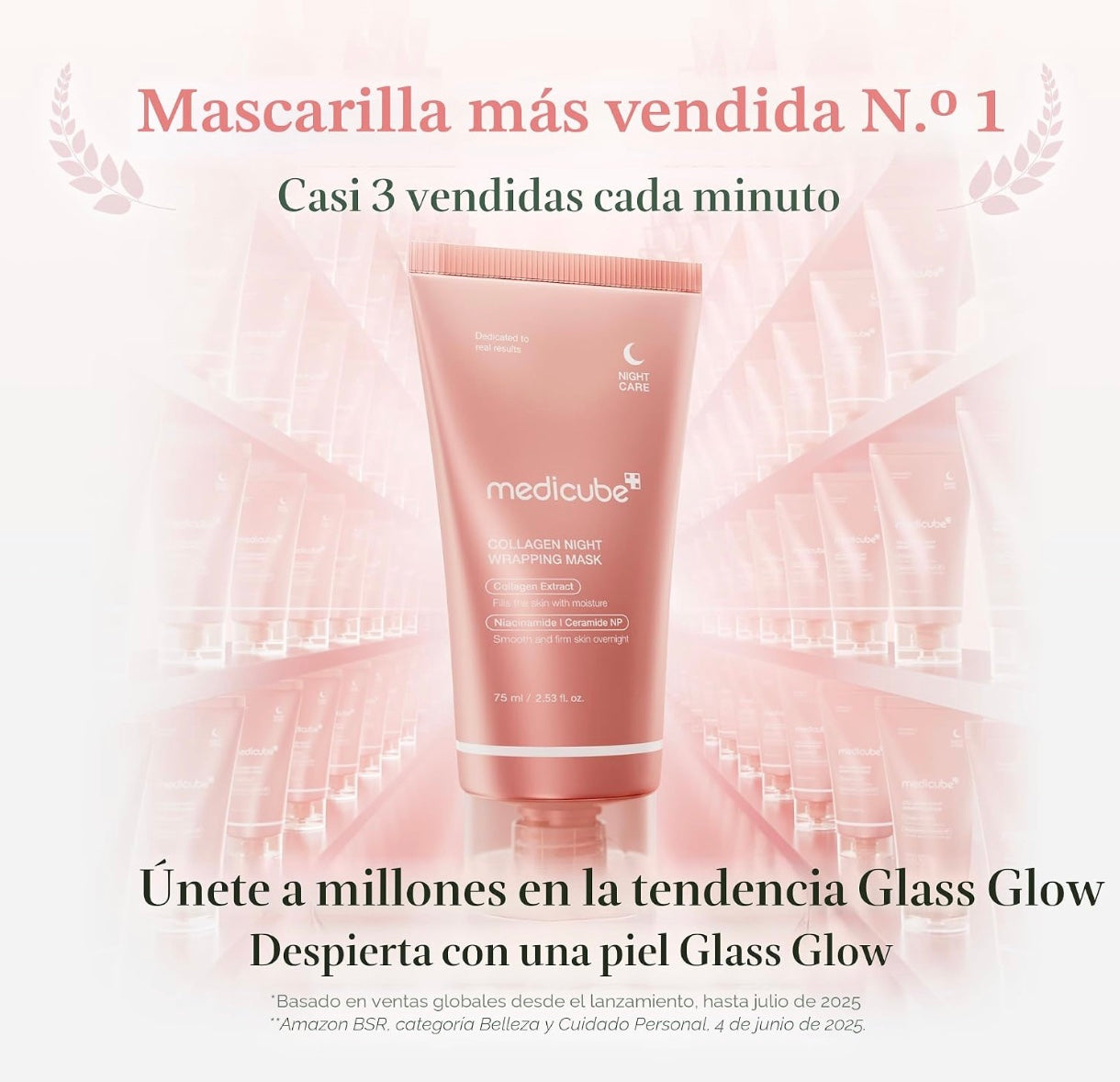 Medicube Mascarilla Facial Exfoliante Nocturna con Colágeno